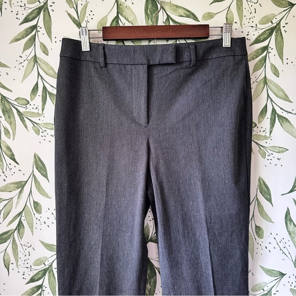 Talbots High Waist Straight Pant. 8 Petite. Gray. - Picture 2 of 9